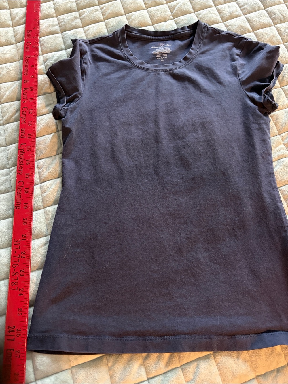 Banana Republic Women's Short Sleeve Tee in Dark Navy